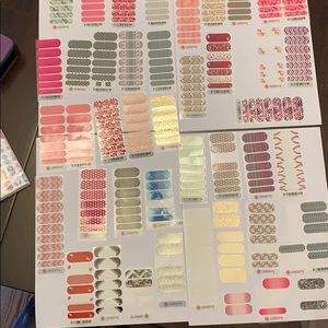 Huge lot of Jamberry nail wraps, heater and book